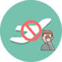 overbooked flight icon